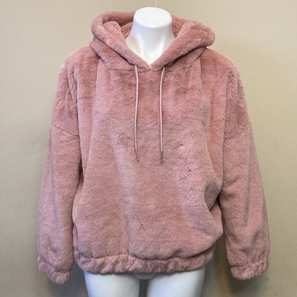 NWT💙 Express Super Soft Fuzzy Hoodie - Picture 13 of 14